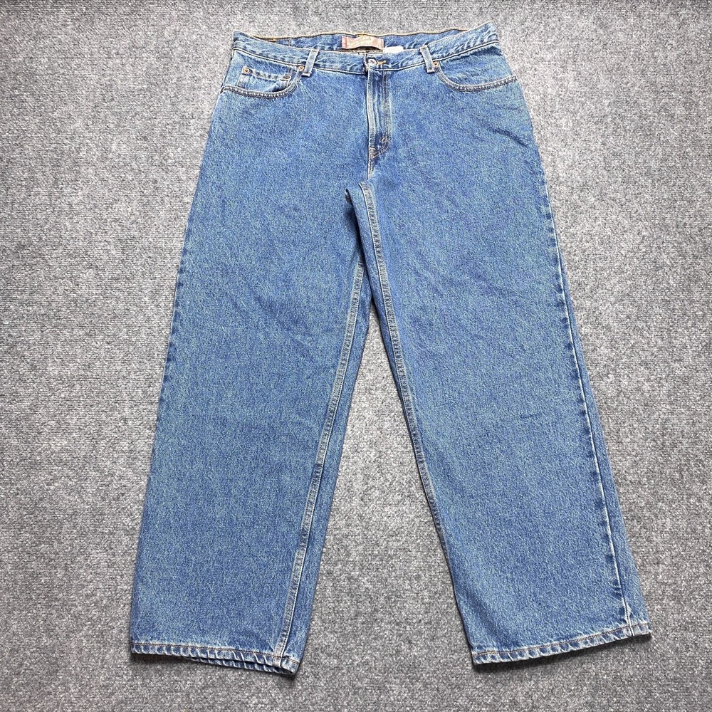 Levis 550 Relaxed Fit Kids Husky Size 36x29 Blue Straight Leg Jeans